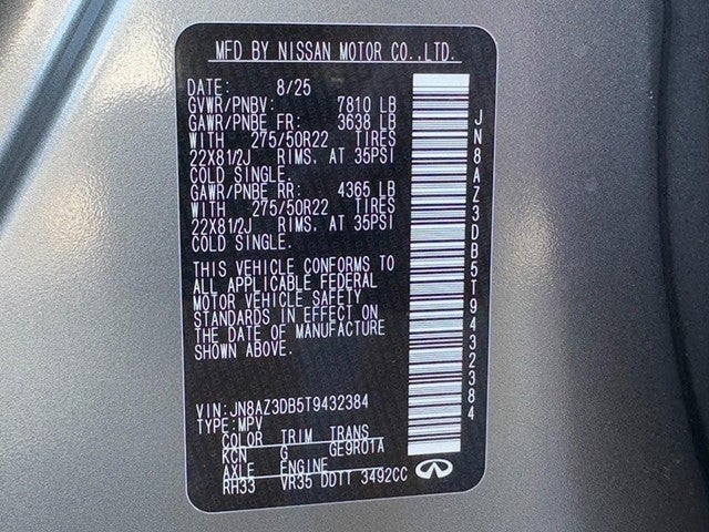 2026 INFINITI QX80 SPORT AWD