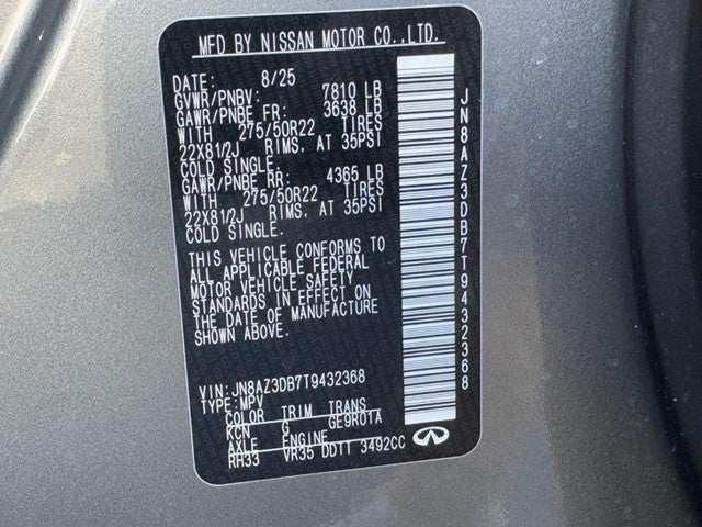 2026 INFINITI QX80 SPORT AWD