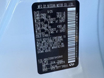 2026 INFINITI QX80 SPORT AWD