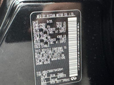 2026 INFINITI QX80 SPORT AWD