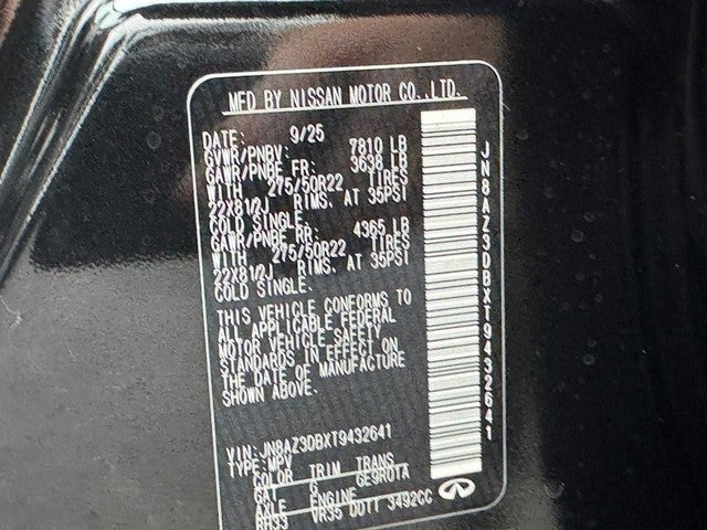 2026 INFINITI QX80 SPORT AWD