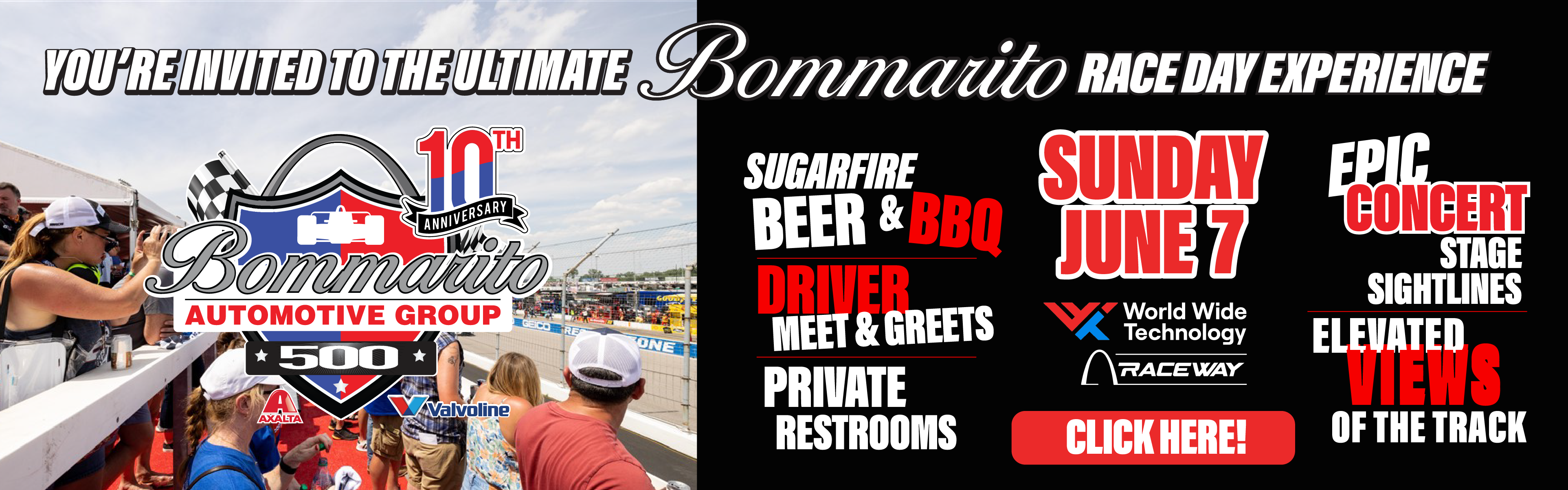 Bommarito Race Day Experience June 7t, 2026